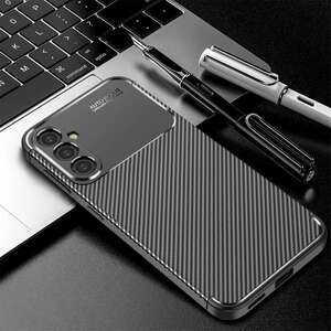 TPU H�lle f�r Samsung Galaxy S24 PLUS Carbon Fiber Muster Shockproof Cover Case