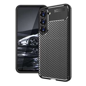 TPU H�lle f�r Samsung Galaxy S23 PLUS Carbon Fiber Muster Shockproof Cover Case