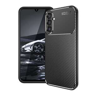 TPU H�lle f�r Samsung Galaxy A14 Carbon Fiber Muster Shockproof Back Cover Case