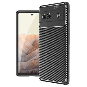 TPU Hlle fr Google Pixel 7a Carbon Fiber Muster Shockproof Back Cover Case