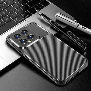 TPU H�lle f�r Xiaomi 14 Carbon Fiber Muster Textur Shockproof Backcover Case