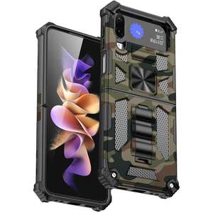 Outdoor H�lle f�r Samsung Galaxy Z Flip4 Camouflage Shockproof PC Schutzcover