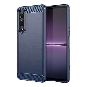 TPU H�lle f�r Sony Xperia 1 V Carbon Fiber Skin Brushed Schutzcover Soft Case