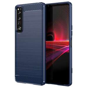 TPU H�lle f�r Sony Xperia 1 IV Carbon Fiber Skin Brushed Schutzcover Soft Case