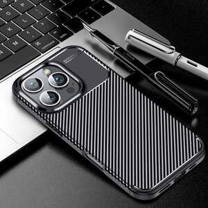 TPU H�lle f�r Apple iPhone 16 PRO MAX Carbon Fiber Muster Shockproof Cover Case