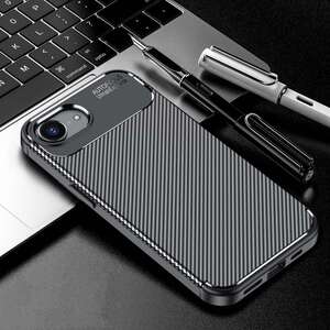 TPU H�lle f�r Apple iPhone 16e Carbon Fiber Muster Shockproof Handy Cover Case