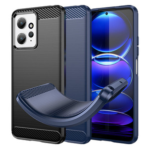 TPU H�lle f�r Xiaomi Redmi Note 12 4G Carbon Fiber Skin Brushed Schutzcover Case