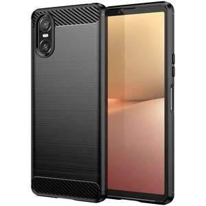 TPU H�lle f�r Sony Xperia 10 VI Carbon Fiber Skin Brushed Schutzcover Soft Case
