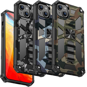 Outdoor H�lle f�r Apple iPhone 15 PLUS Camouflage Shockproof Schutz Armor Cover