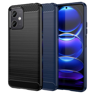 TPU H�lle f�r Xiaomi Redmi Note 12 5G Carbon Fiber Skin Brushed Schutzcover Case