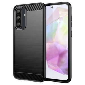 TPU H�lle f�r Samsung Galaxy A56 A36 Carbon Fiber Skin Brushed Schutzcover Case