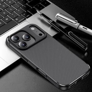 TPU H�lle f�r Apple iPhone 17 PRO MAX Carbon Fiber Muster Shockproof Cover Case