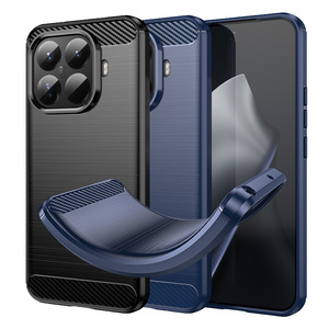 TPU H�lle f�r Xiaomi 15T Pro Carbon Fiber Skin Brushed Schutzcover Soft Case