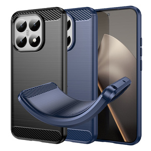 TPU H�lle f�r Xiaomi 15T Carbon Fiber Skin Brushed Schutz Backcover Soft Case