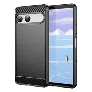 TPU H�lle f�r Sony Xperia 10 VII Carbon Fiber Skin Brushed Schutzcover Soft Case