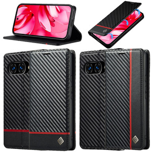 LC.IMEEKE Handy Tasche f�r Google Pixel 10a Carbon Wallet Stripe H�lle Etui Case