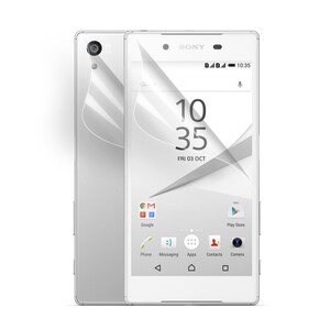 Sony Xperia Z5 Schutzfolie Klar Front + R�ckseite Klar Clear Screen Protector