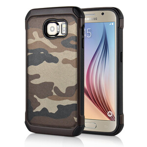 Outdoor Case f�r Samsung Galaxy S6 G920 TPU Hybrid Camouflage