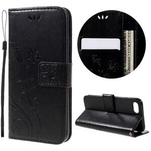 Wallet Case f�r Apple iPhone 8 7 SE 2020 Butterfly Flower Motiv