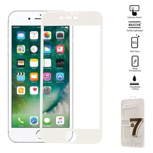 Apple iPhone 8 7 4.7 Schutzglas Full Coverage 3D Schutzfolie Silikon Rand Film