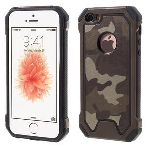 Outdoor Case f�r Apple iPhone SE 5 5S TPU Hybrid Camouflage