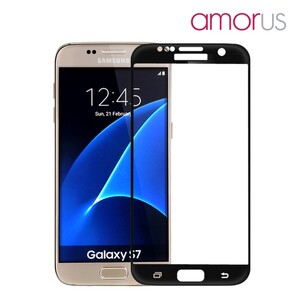 Samsung Galaxy S7 G930 AMORUS Echt Schutzglas Full Coverage 9H Curved Protector