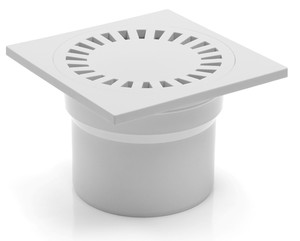 Duschablauf Badablauf Bodenablauf  150x150 mm  DNS110  323 P b 