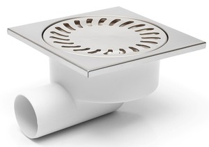 Duschablauf Bodenablauf 150x150mm DN50 patent Schwimmer Geruchsverschluss 326XN