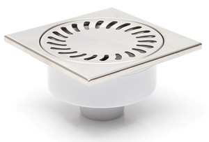 Duschablauf Bodenablauf 150x150mm DN50 55X N incl Dichtungsmatte 320 X N 391 1