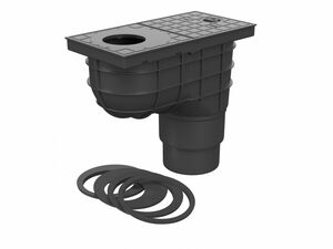 Regenrohrablauf Dachrinnenablauf Regensinkkasten  DN 110 125 kombiniert  325 C 