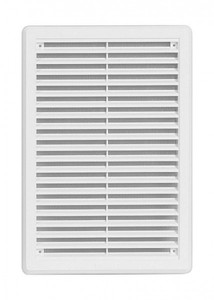 Lftungsgitter H 250xB 175mm Abluftgitter aus ASA Kunststoff Insektenschutz wei