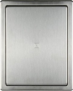 Revisionstr 200x250 mm Revisionsklappe aus Edelstahl gebrstet mit Einbaurahmen