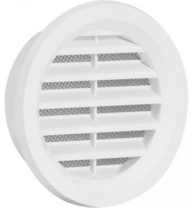 Kunststoff Lftungsgitter Deckma 92mm Flansch/Rohranschlu Insektenschutz VM75