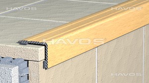Treppenkantenprofil Treppenstufenprofil selbstklebend natur silber 25mmx20mm C03