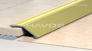 �bergangsprofil Teppichschiene Abschlussprofil Alu eloxiert bronze B35 mm L900mm