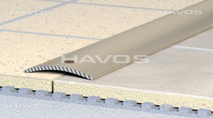 �bergangsprofil Ausgleichsprofil gelocht gew�lbt B30mm eloxiert Natur Silber C06