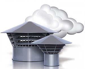 Entl�ftungshaube  Dunsthut  Dachentl�fter  DN 160/150  Montage ins Rohr