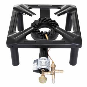 Gas Hockerkocher 4 kW mit Z�ndsicherung, 30 x 30 x 14 cm