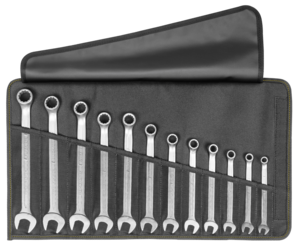 ELORA Ringmaulschl�ssel-Satz 8-19 mm in Rolltasche JUBI 205-S12