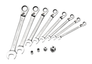 ELORA Ratschenringmaulschl�ssel Satz, umschaltbar 204-JS8M