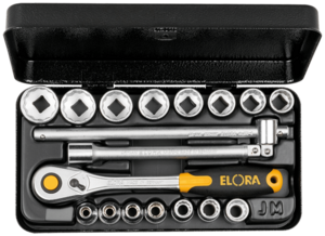 ELORA Steckschl�ssel-Satz 3/8 Zoll, 18-teilig