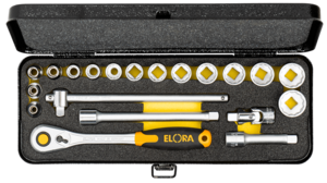 ELORA Steckschl�ssel-Satz 3/8 Zoll, 20-teilig, Zw�lfkant