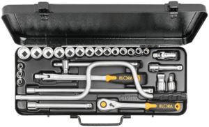 ELORA Steckschl�ssel-Satz 3/8 Zoll, 27-teilig