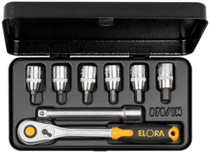 ELORA Steckschl�ssel-Satz 3/8 Zoll, 8-teilig
