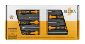 ELORA Schraubendreher-Set, Schlitz + PH Kreuzschlitz, 5-teilig