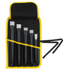 ELORA Mei�el-Set, 5-teilig, Flachmeissel, flachoval