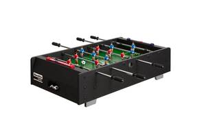 Bandito Mini-Tischkicker mit Teleskopstangen Tischaufleger 94 x 51 x 23 cm - schwarz