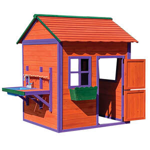 Holz Kinderspielhaus Kunterbunt