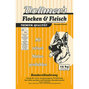 Vollmers Hundefutter Flocken & Fleisch