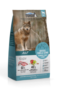 Tundra Hunde Trockenfutter Rentier + Forelle + Rind getreidefrei 11,34kg